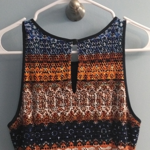 Cato Orange and White Sleeveless Maxi 👗 Dress Size XS - Picture 5 of 5